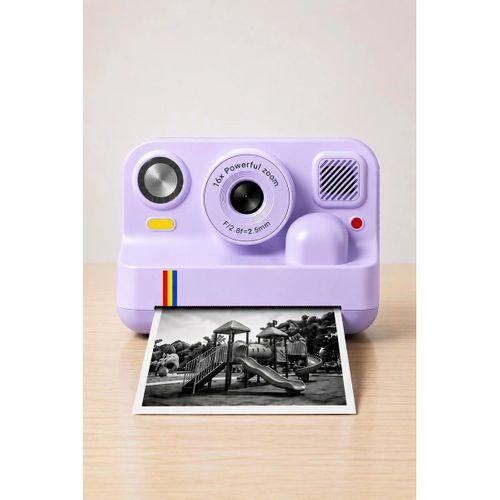 Çocuk Anında Baskılı Fotoğraf Makinesi 16mp Dijital Kamera 1080p Video Wifi Telefon Destekli
