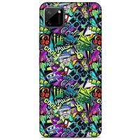 Graffitix (1) Desenli Silikon Kapak Oppo Realme C11 Kılıf