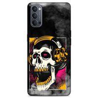 Lopard Oppo Reno 4 Uyumlu Kılıf Tattoo's (10) Full Koruma Kılıfı Turuncu