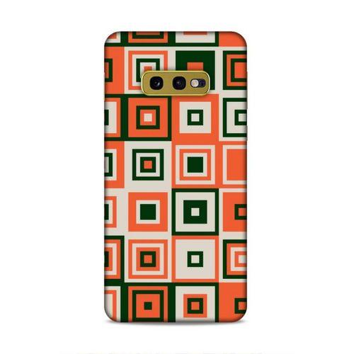 Samsung Galaxy S10e Uyumlu Kılıf Insomnia (29) Arka Koruma Kılıfı Turuncu Siyah