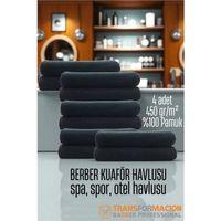 Modacar Kuaför Berber Havlusu 10 ADET Pamuk Berber Havlusu 50x90 Siyah