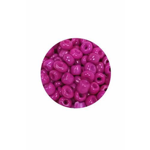 Dökme Cam Kum Boncuk Büyük Boy (6/0) 4 mm - 60 Gram - Eflatun - BNC138