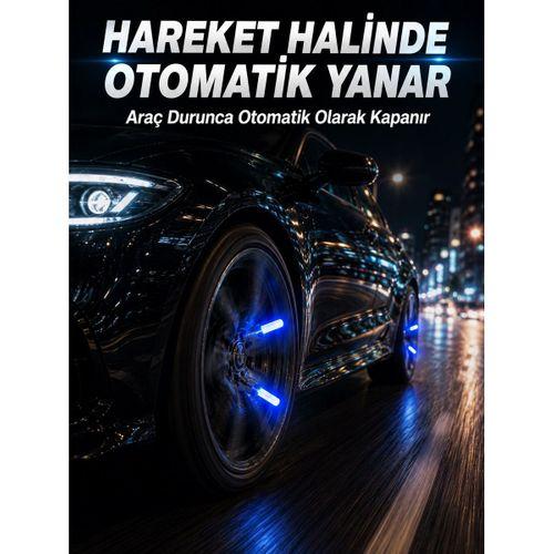 Hareketle Yanan Led Sibop Işığı 4lü Araç Lastik Lambası