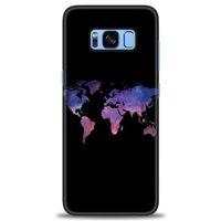Samsung Galaxy S8 Plus Kılıf HD Baskılı Kılıf - Dünya Haritası + Tam Ekran Koruyucu
