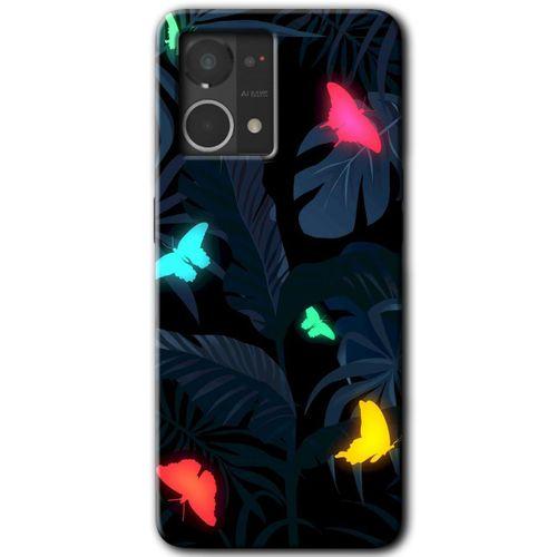 Potkal Hediye Fabrikası Oppo Reno 7 4G Kılıf HD Desen Baskılı Arka Kapak - Lighter Butterfly