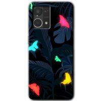 Potkal Hediye Fabrikası Oppo Reno 7 4G Kılıf HD Desen Baskılı Arka Kapak - Lighter Butterfly