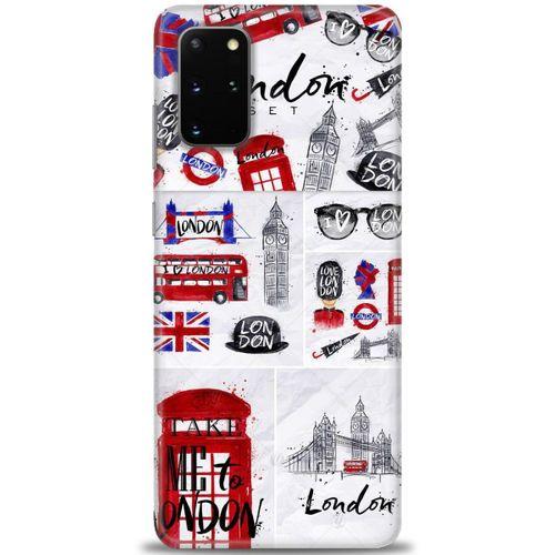 Samsung Galaxy S20 Plus Kılıf HD Baskılı Kılıf - London Set + Tam Ekran Koruyucu