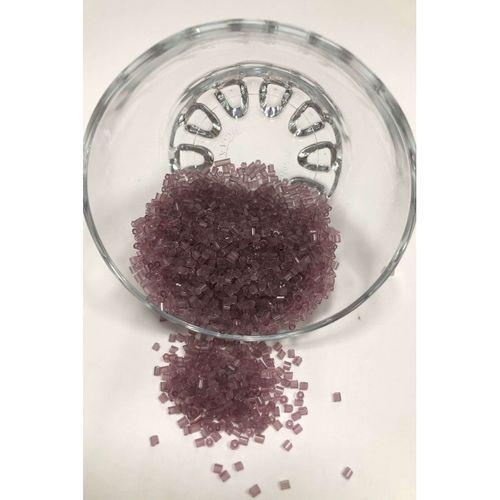 FdayAksesuar Mürdüm Rengi Şeffaflı Kesme Boncuk 1 Paket 50 Gram Boyut 2-2,5 mm