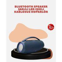 Renkli Led Efektli Suya Dayanıklı Taşınabilir Kablosuz Hoparlör