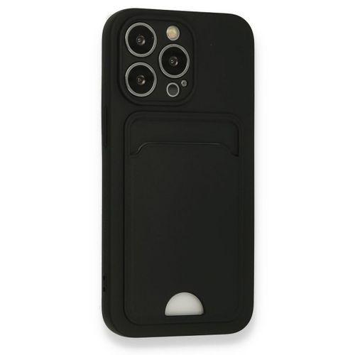 iPhone 13 Pro Kılıf Kelvin Kartvizitli Silikon - Siyah