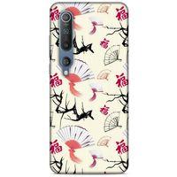 Xiaomi Mi 10 Kılıf Japonya (44) Tough Armor Kılıf Japon Yelpazesi Çiçeği