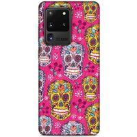 Samsung Galaxy S20 Ultra Uyumlu Kılıf Pembe Delisi (40) Fit Silikon Kılıf İskelet