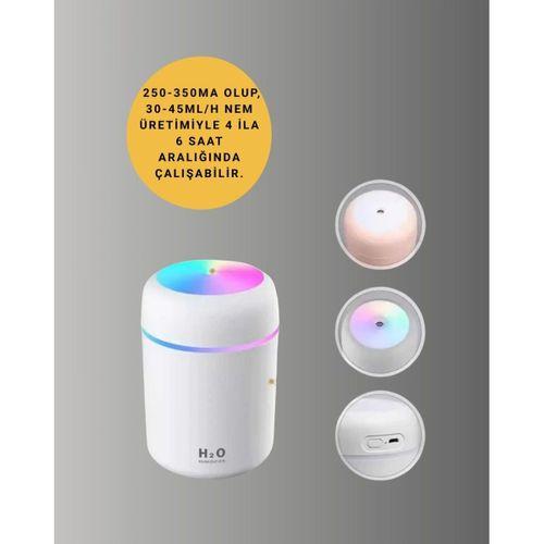 Taşınabilir Hava Nemlendirici – Renkli Işık Ve Usb Bağlantı