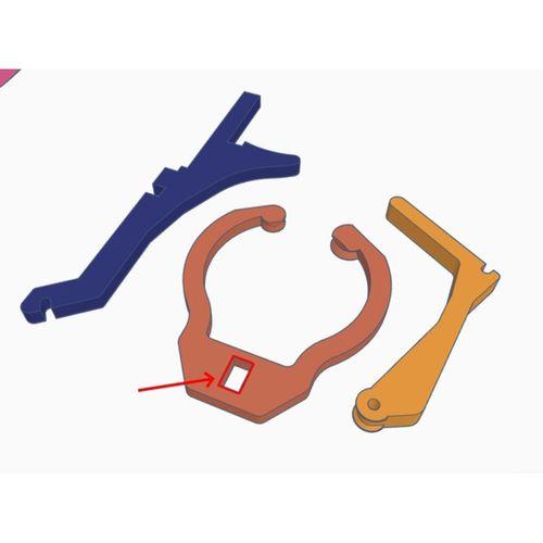 6 Atış Disk Atıcı Çerçeve Döndürülmüş (Bu ürün Sadece Plastik parçadır - Almadan Önce Soru Sorabilirsiniz)