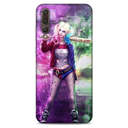 Huawei P20 Pro Uyumlu Kılıf Harley Quinn (30) Silicone Case Koyu kahverengi