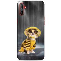 Oppo Realme C3 Kılıf Köpek Kıyafetleri (15) Antişok Kılıf Chihuahua Pijama
