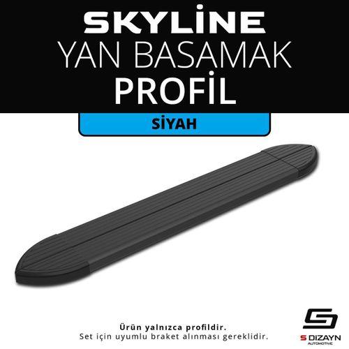 Skyline Siyah Yan Basamak Profil 233 Cm