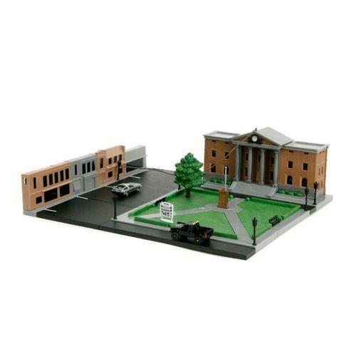 Eğitici Çocuk Geleceğe Dönüş Saat Kulesi Nano Sahnesi Diorama Modellemesi