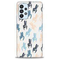 Samsung Galaxy A53 5G Kılıf HD Baskılı Kılıf - Tavşan Kulağı + Tam Ekran Koruyucu
