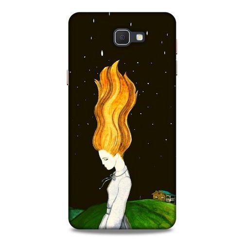 Samsung Galaxy J7 Prime Kılıf Depresyon (1) Kılıfı Kahverengi Bordo