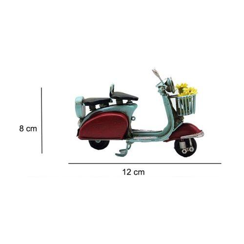 Dekoratif Metal Scooter Önü Sepetli
