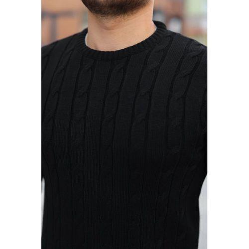 Erkek örgü Desen Bisiklet Yaka Kazak