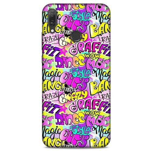 Graffitix (11) Desenli Silikon Kapak Huawei Y9 2019 Kılıf