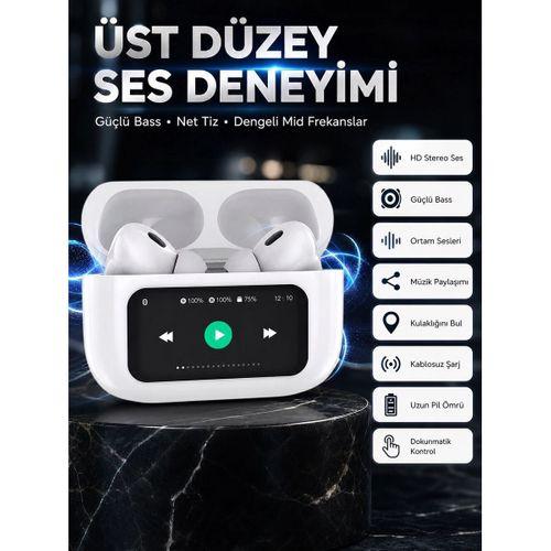 Dokunmatik Ekranlı Bluetooth Kulaklık Tws İos Android Tüm Telefonlara Uyumlu Kulaklık Yeni Nesil