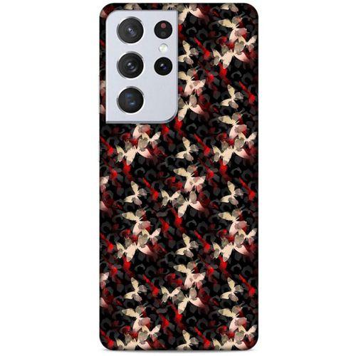 Lopard Samsung Galaxy S21 Ultra Uyumlu Kılıf Kamuflaj (66) Kalın Kılıf