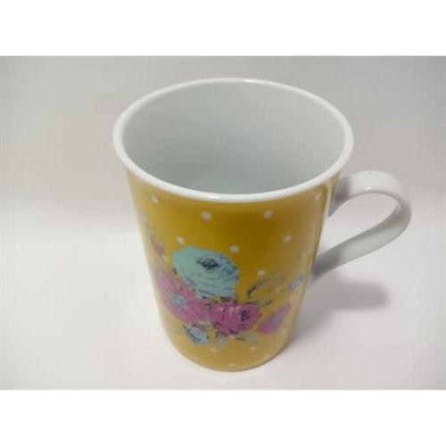 Porselen Kupa,Bardak Çiçek Desenli 7,5X7,5X10Cm