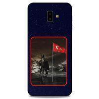 Samsung Galaxy J6 Plus Kılıf Atatürk (40) Fit Silikon Kılıf Gece Yıldızlar