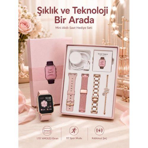 Kadınlar İçin Dokunmatik Ekran Akıllı Saat Ve  Kablosuz Bluetooth Kulaklık Anc Özelliği