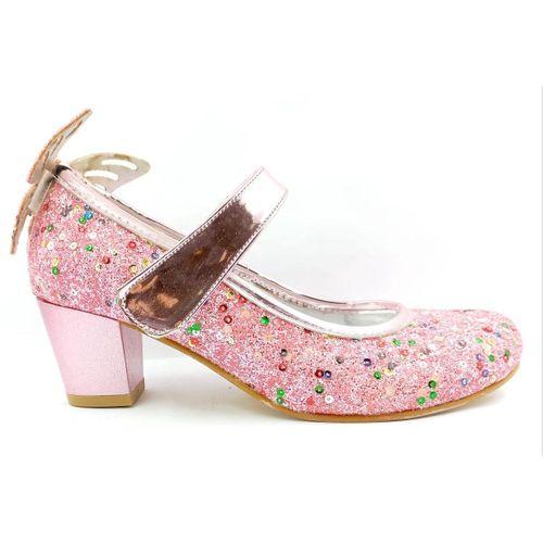 Mini Women Fuşya Kız Çocuk Topuklu Abiye Ayakkabı