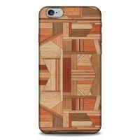 Lopard Apple Iphone 6 Plus Uyumlu Kılıf Wood'X (43) Thin Fit Kılıf Baskılı