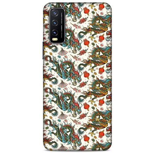 Xiaomi Redmi 9T Kılıf Dragons (20) Koruyucu Kılıf Ejderha Japon