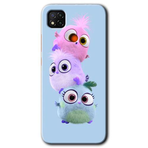 MRCİLETİSİM Xiaomi Redmi 9c Kılıf Kapak - Puffy +Hayalet Ekran Yandan Gözükmez