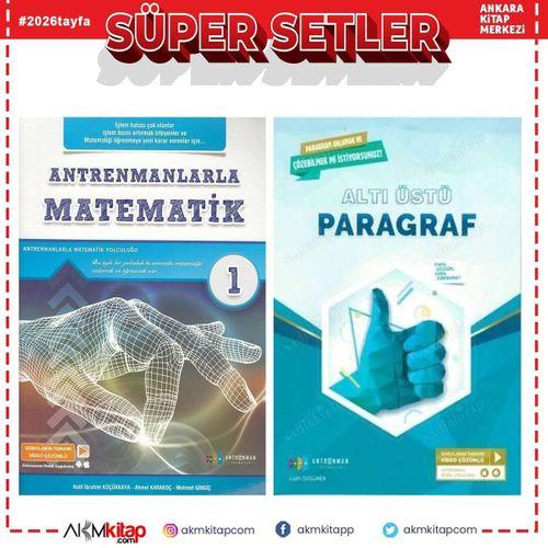 Antrenmanlarla Matematik 1 ve Paragraf Soru Bankası Seti 2 Kitap