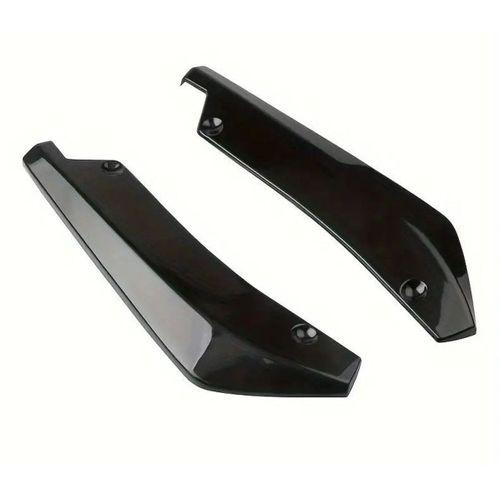 Universal Arka Tampon Alt Flapları Parlak Siyah 2 Adet