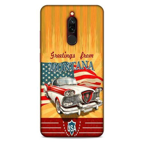 Retro (13) Desen Silikon Kap Renkli Xiaomi Redmi 8 Kılıf