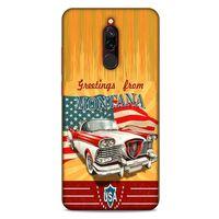 Retro (13) Desen Silikon Kap Renkli Xiaomi Redmi 8 Kılıf