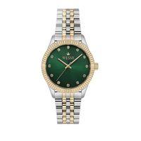 Wesse WWL1088B07 Quartz Çelik Altın/Gri Yeşil Kadran 36 mm Kadın Kol Saati