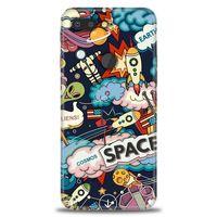 General Mobile GM 9 Pro Kılıf HD Baskılı Kılıf - Space + Tam Ekran Koruyucu
