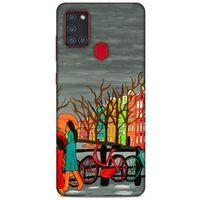 Cityx (43) Samsung Galaxy A21s Kılıf Silikon Kapak Desenli