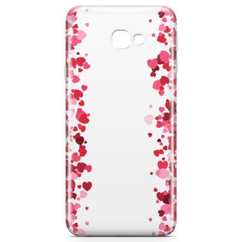 Samsung Galaxy J4 Plus Kılıf Minik Kalpler Arka Kapak Koruma Desenli Full Koruyucu