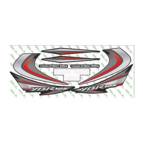 YAMAHA Yamaha Ybr 125 2010 Uyumlu Kırmızı Sticker Set