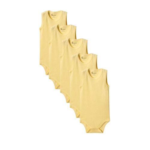 Sarı Askılı Body Zıbın 2-7 YAŞ Çocuklar İçin (5 ADET) Alttan Çıtçıtlı Özel Gereksinimli-D