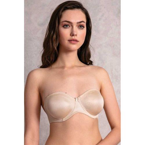 Kadın Balenli Desteksiz Dolgusuz Toparlayıcı Askısız Straplez Günlük Klasik Küçültücü Sütyen