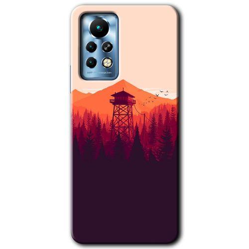 İnfinix Note 11 Pro Kılıf HD Desen Baskılı Arka Kapak - Gözlem Kulesi