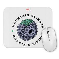 Mountain Bike  MTB  Mountain Climber Branca Mouse Pad