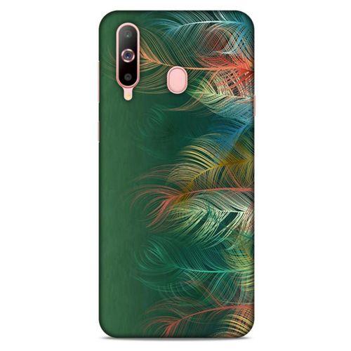 Samsung Galaxy A60 Kılıf Desenli Özel Seri Tüyler (31) TPU Kılıf